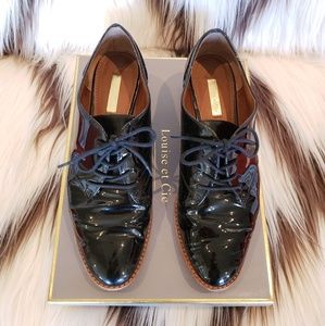 Louise et Cie Fernanda black leather oxfords